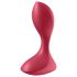 Satisfyer Backdoor Lover - Επαναφορτιζόμενος, αδιάβροχος πρωκτικός δονητής (κόκκινος)
