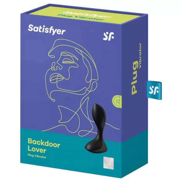 Satisfyer Backdoor Lover - δονητής πρωκτού επαναφορτιζόμενος αδιάβροχος - μαύρο