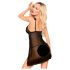Penthouse After Sunset - διάφανο babydoll και string (μαύρο) - L/XL