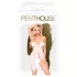 Penthouse - babydoll σετ - διάφανη δαντέλα με ρόδα - λευκό - L/XL