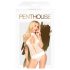 Penthouse - γυναικείο κορμάκι λαιμόκοψης - λευκό - sexy body