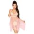 Penthouse Naughty Doll - δαντελένιο φόρεμα και στρινγκ (ροζ) - L/XL