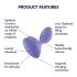 Satisfyer Sweet Seal - έξυπνος πρωκτικός δονητής (μωβ)