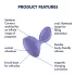 Satisfyer Sweet Seal - δονητής πρωκτού με έλεγχο μέσω εφαρμογής (μοβ)