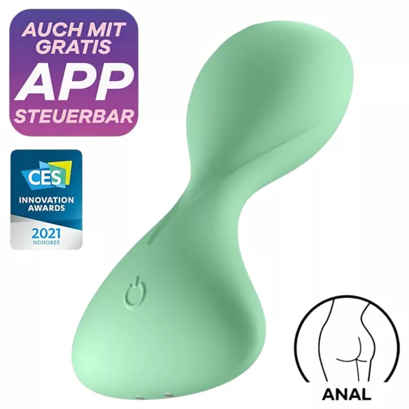 Satisfyer Trendsetter - δονητής πρωκτού με έλεγχο μέσω εφαρμογής (πράσινο)