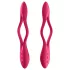 Satisfyer Elastic Joy - δονητής ζευγαριού εύκαμπτος επαναφορτιζόμενος κόκκινος