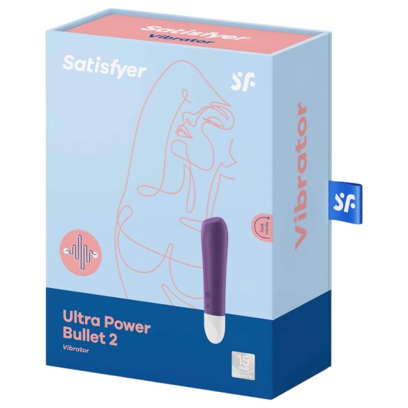 Satisfyer - σφαίρα δόνησης ισχυρή - επαναφορτιζόμενη, αδιάβροχη, μωβ