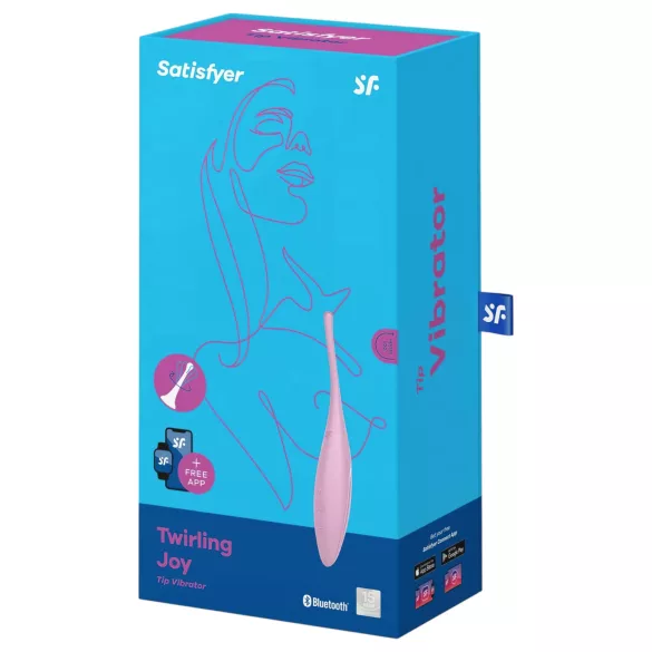 Satisfyer Twirling Joy - Δονητής κλειτορίδας με έλεγχο μέσω εφαρμογής (ροζ)
