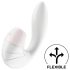 Satisfyer Supernova - επαναφορτιζόμενος 2σε1 δονητής αέρα (λευκός)