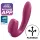 Satisfyer Sunray - επαναφορτιζόμενο, κυματισμού αέρα 2σε1 δονητής (κόκκινο)