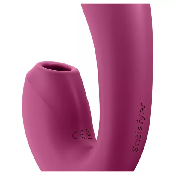 Satisfyer Sunray - επαναφορτιζόμενο, κυματισμού αέρα 2σε1 δονητής (κόκκινο)