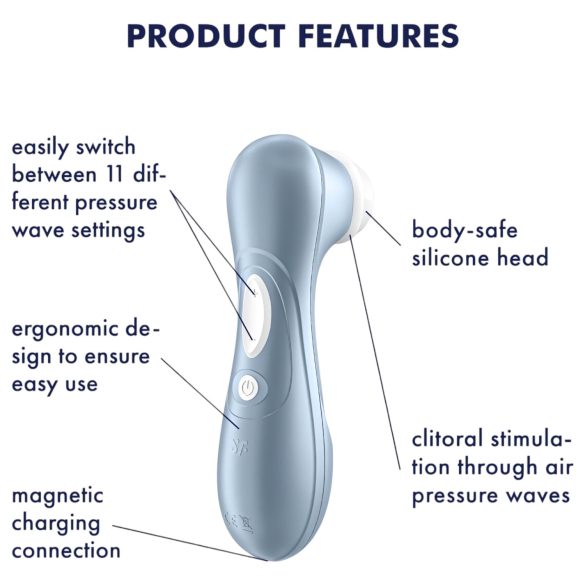 Satisfyer Pro 2 Gen2 - γυναικείος δονητής αέρα - επαναφορτιζόμενος - μπλε