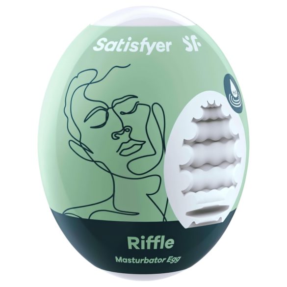 Satisfyer Egg Riffle - αυγό ανδρικός μαλακός αυνανιστής σιλικόνη (1 τεμ)
