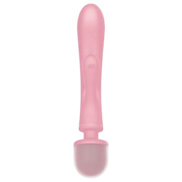 Satisfyer Triple Lover - δονητής σημείου G και μασάζ - ροζ