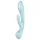 Satisfyer Triple Oh - δονητής με επαναφορτιζόμενη μπαταρία και βραχίονα κλειτορίδας (μπλε)