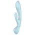 Satisfyer Triple Oh - επαναφορτιζόμενος δονητής με στέλεχος για κλειτορίδα (μπλε)