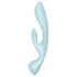 Satisfyer Triple Oh - δονητής με επαναφορτιζόμενη μπαταρία και βραχίονα κλειτορίδας (μπλε)