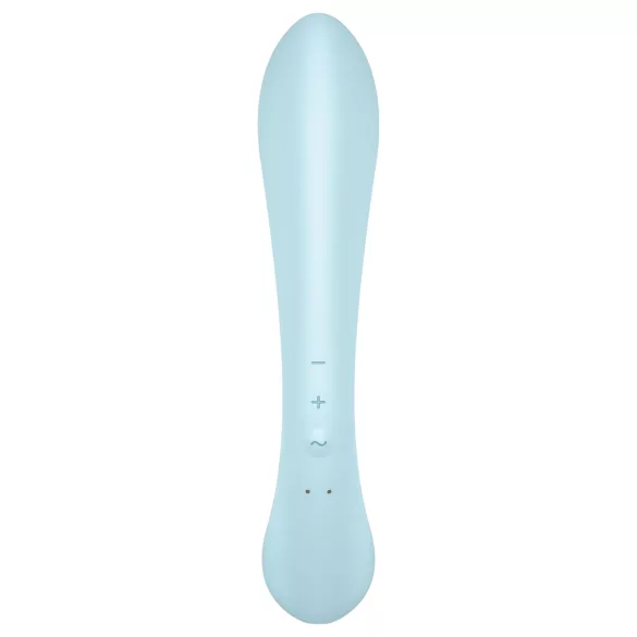 Satisfyer Triple Oh - δονητής με επαναφορτιζόμενη μπαταρία και βραχίονα κλειτορίδας (μπλε)