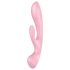 Satisfyer Triple Oh - επαναφορτιζόμενος διεγερτής με βραχίονα (ροζ)