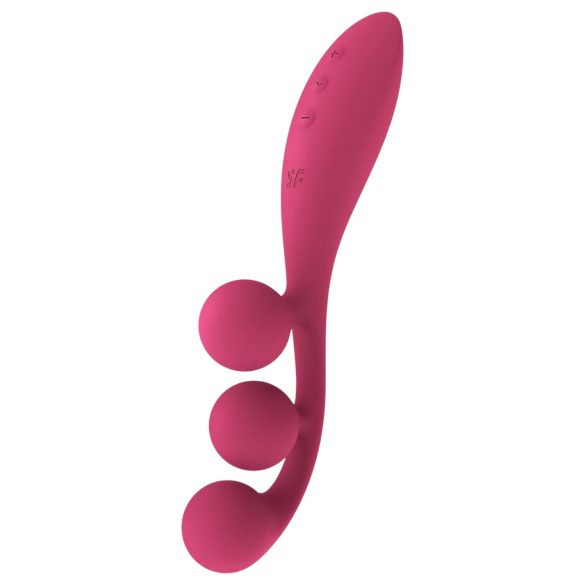 Satisfyer Tri Ball 1 - επαναφορτιζόμενος, πολυλειτουργικός δονητής (κόκκινος)