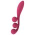 Satisfyer Tri Ball 1 - επαναφορτιζόμενος, πολυλειτουργικός δονητής (κόκκινος)