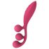 Satisfyer Tri Ball 1 - επαναφορτιζόμενος, πολυλειτουργικός δονητής (κόκκινος)