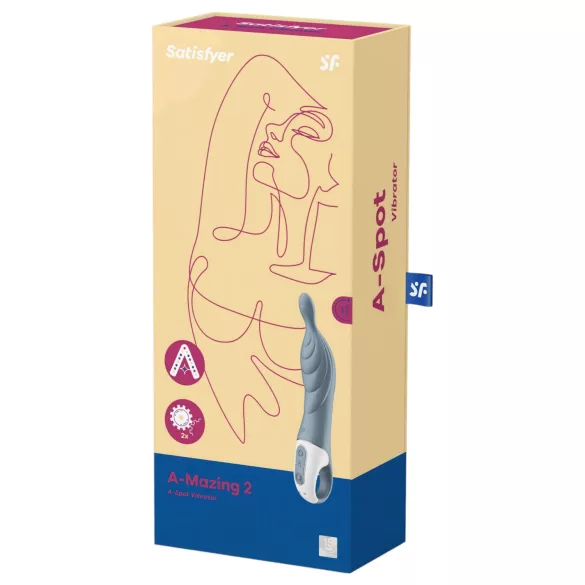 Satisfyer A-Mazing 2 - επαναφορτιζόμενος δονητής σημείου A (γκρι)