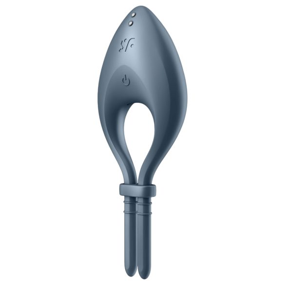 Satisfyer Bullseye - έξυπνο δαχτυλίδι πέους με δόνηση (γκρι)