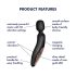 Satisfyer Wand-erland - μαύρος δονητής μασάζ