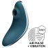 Satisfyer Vulva Lover 1 - επαναφορτιζόμενος δονητής κλειτορίδας με αέρα (μπλε)