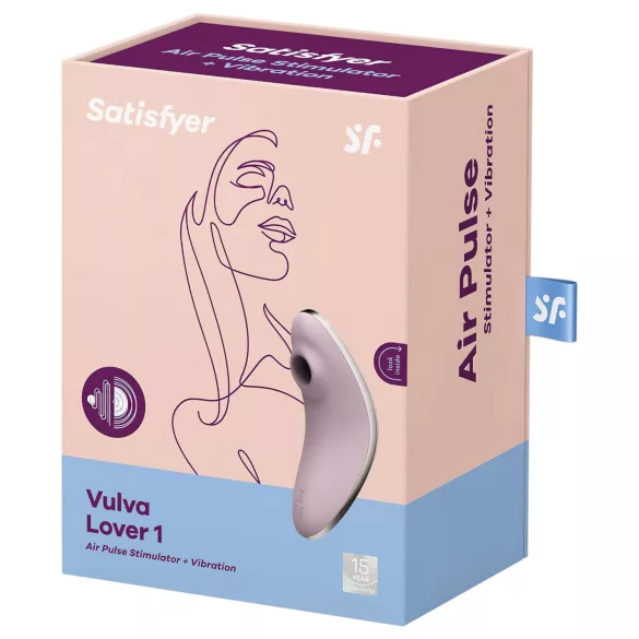 Satisfyer Vulva Lover 1 - δονητής κλειτορίδας με κύματα αέρα - μωβ