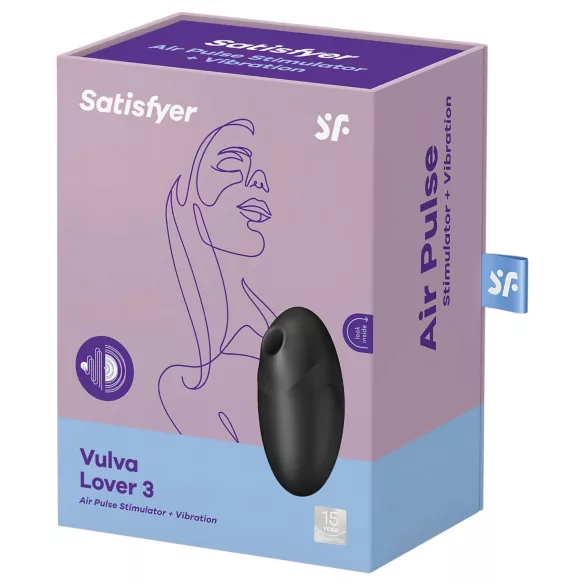 Satisfyer - διεγέρτης κλειτορίδας με κύματα αέρα - μαύρο