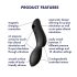 Satisfyer Curvy Trinity 2 - Κυματιστός Δονητής 2σε1 (μαύρο)