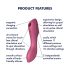 Satisfyer Curvy Trinity 3 - Κύμα Αέρα 2σε1 Δονητής (Κόκκινο)