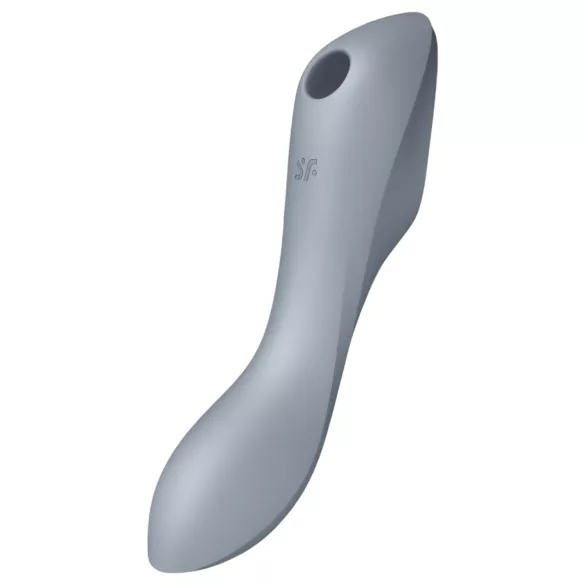 Satisfyer Curvy Trinity 3 - γυναικείος δονητής με αναρρόφηση 2σε1 - γκρι