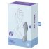 Satisfyer Curvy Trinity 3 - Κύματα Αέρα 2σε1 Δονητής (Γκρι)