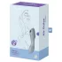 Satisfyer Curvy Trinity 3 - γυναικείος δονητής με αναρρόφηση 2σε1 - γκρι