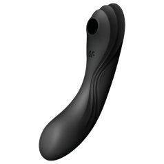   Satisfyer Curvy Trinity 4 - κυματοειδές δονητής 2σε1 (μαύρο)