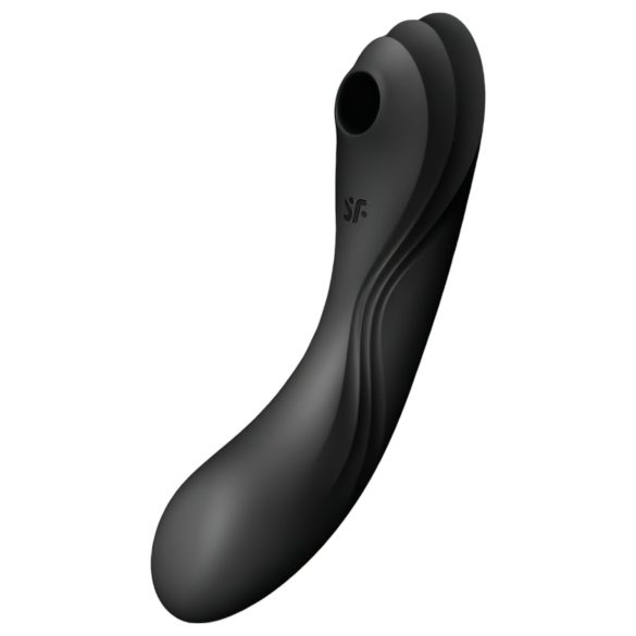 Satisfyer Curvy Trinity 4 – 2 σε 1 Δονητής με Αεροκύματα (Μαύρο)