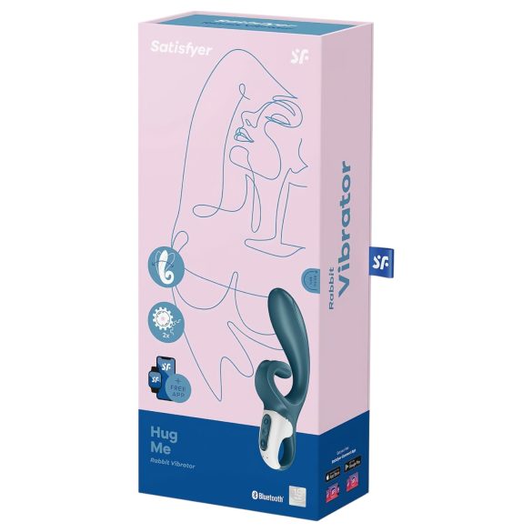Satisfyer Hug Me - δονητής με βραχίονα κλειτορίδας - έξυπνος - μπλε