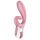 Satisfyer Hug Me - έξυπνος δονητής με κλειτοριδικό βραχίονα (ροζ)