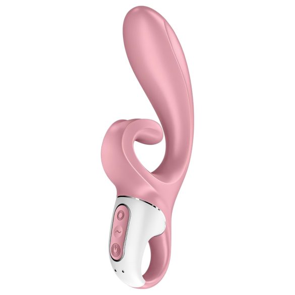 Satisfyer Hug Me - έξυπνος δονητής με κλειτοριδικό βραχίονα (ροζ)
