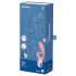 Satisfyer Hug Me - έξυπνος δονητής με κλειτοριδικό βραχίονα (ροζ)
