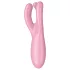 Satisfyer Threesome 4 - δονητής κλειτορίδας με έλεγχο μέσω εφαρμογής (ροζ)