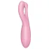 Satisfyer Threesome 4 - δονητής κλειτορίδας με έλεγχο μέσω εφαρμογής (ροζ)
