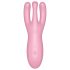 Satisfyer Threesome 4 - έξυπνος δονητής κλειτορίδας (ροζ)