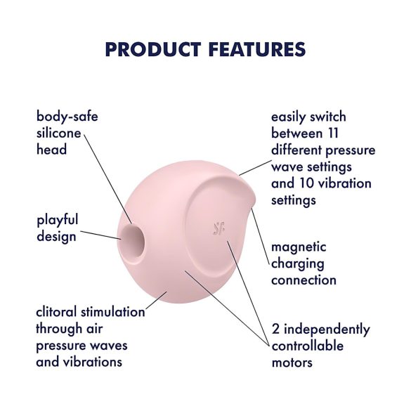 Satisfyer Sugar Rush - δονητής κλειτορίδας με παλμούς αέρα - ροζ