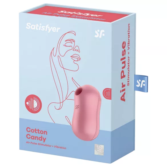 Satisfyer Cotton Candy - δονητής κλειτορίδας με κύματα αέρα - κοραλί