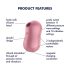 Satisfyer Cotton Candy - αεροδονητής κλειτορίδας (κοραλλί)