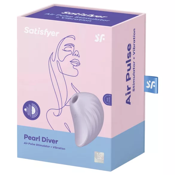 Satisfyer Pearl Diver - δονητής κλειτορίδας με κύματα αέρα - βιολετί